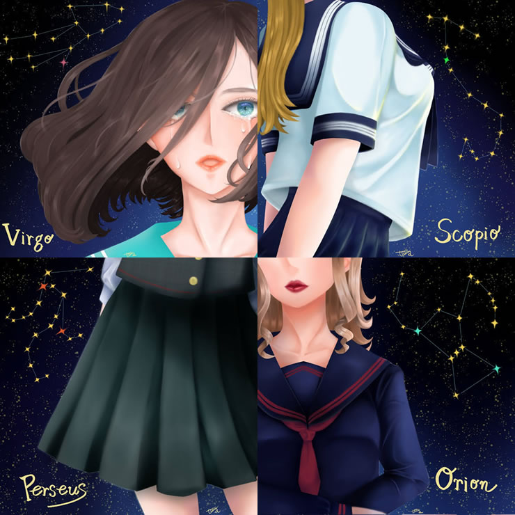 乙女の移ろい『Virgo』(トスカ)・イラスト文化祭2020