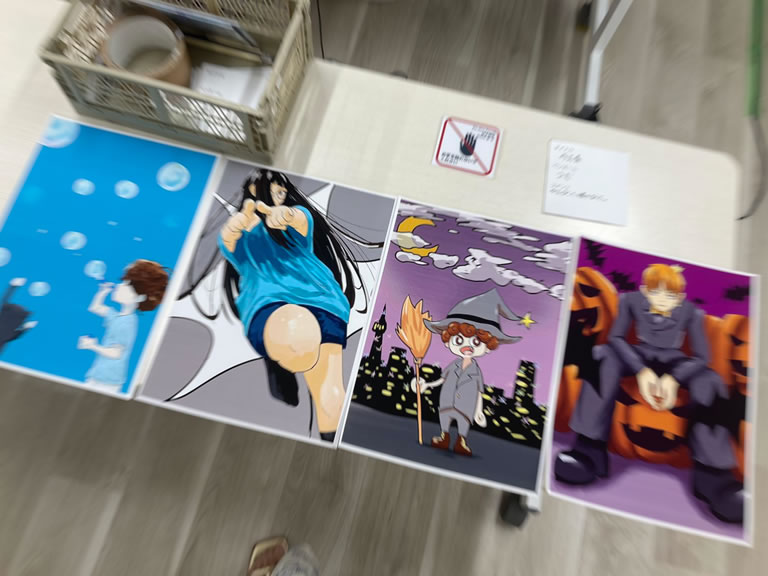 千葉県・柏市で開催されたマンガ展示会