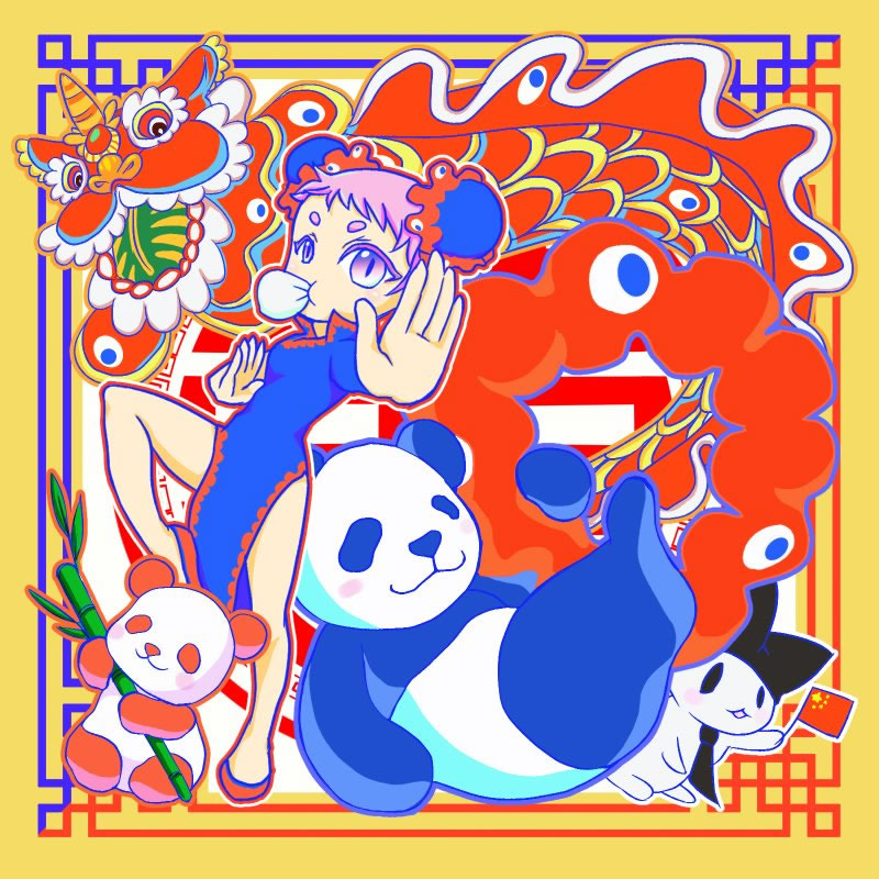 キャラクター名：マイマイ【中国】（ARIKA 様）：大阪・関西万博のキャラクター・イラスト展示会