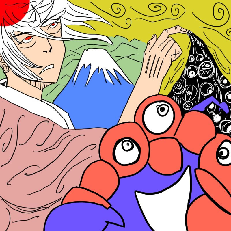 キャラクター名：凛【日本】（たらこパスタ 様）：大阪・関西万博のキャラクター・イラスト展示会