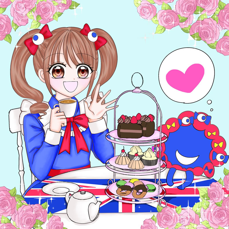 キャラクター名:アンナマリアちゃん【イギリス】(霜月ありす 様):大阪・関西万博のキャラクター・イラスト展示会
