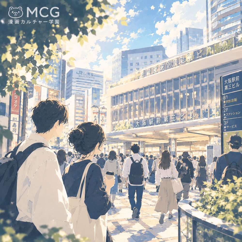 社会人も通える大阪のマンガ教室・小学生・中学生・大学生・初心者・趣味